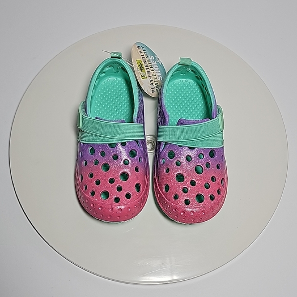 Western Chief Surfer Ombre Clogs Water Shoes Sandals Recess Colorful Glitter 9 - Picture 2 of 12